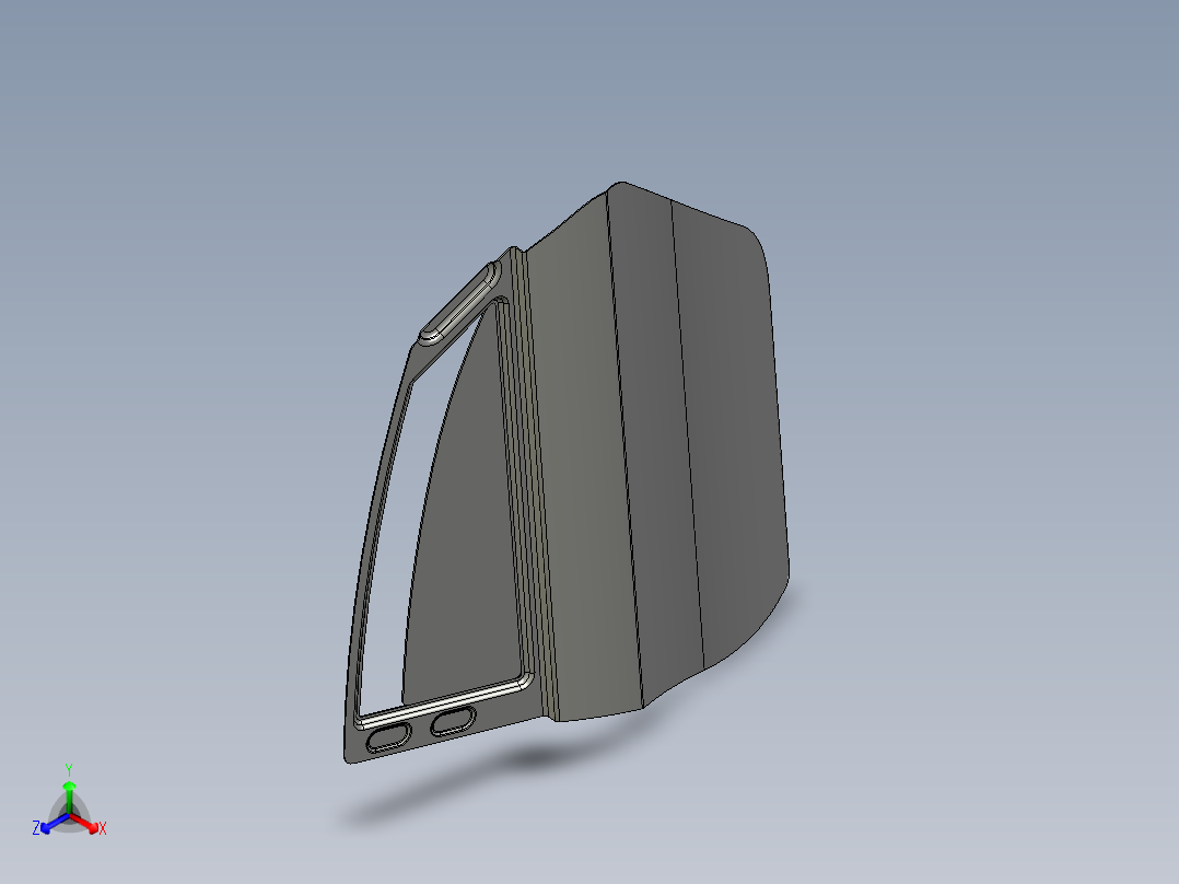 跑车门--stp正等轴测图