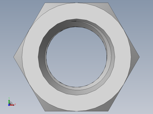 DIN 934 螺母-M16 Nut.SLDPRT前视缩略图