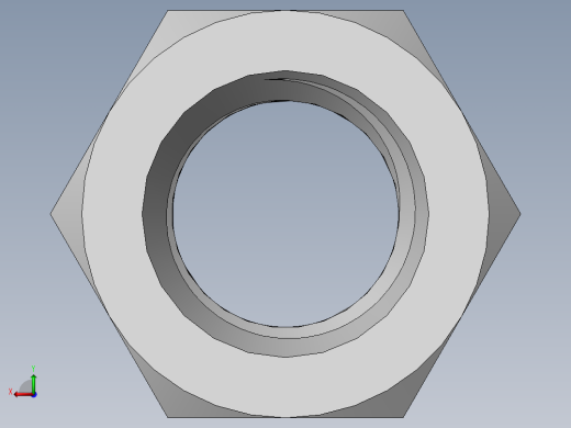 DIN 934 螺母-M16 Nut.SLDPRT后视缩略图