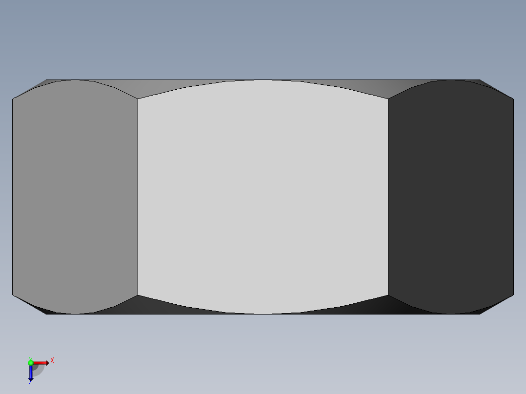 DIN 934 螺母-M16 Nut.SLDPRT俯视图