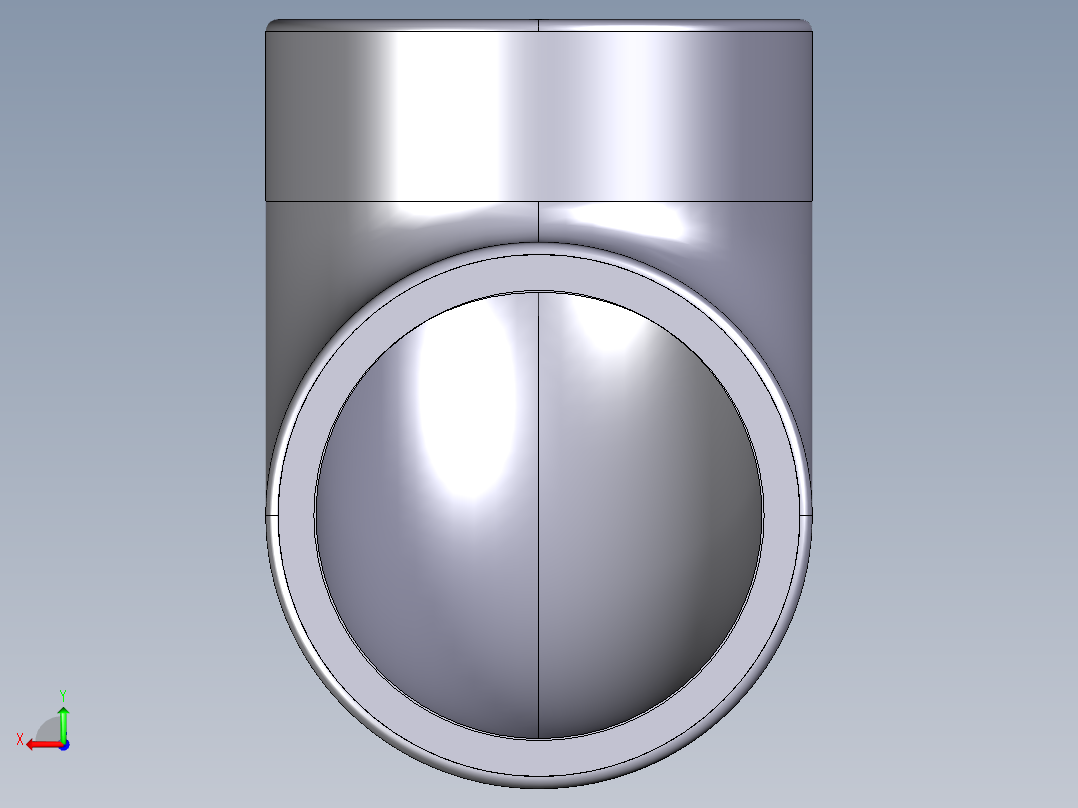 1GIFV 90°肘与溶剂焊接插座和BSP螺纹母端R后视图