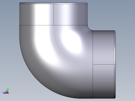 1GIFV 90°肘与溶剂焊接插座和BSP螺纹母端R右视缩略图