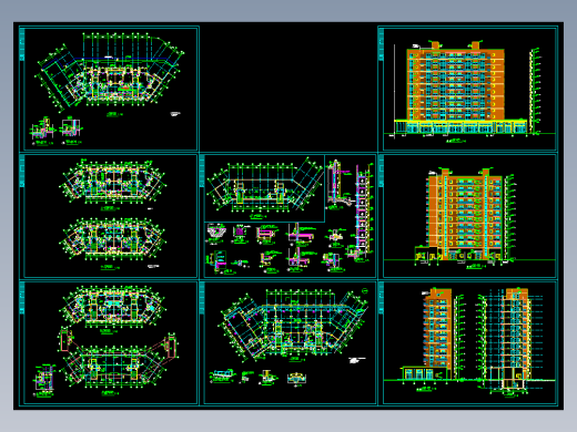 某住宅小区3.4楼建筑施工图