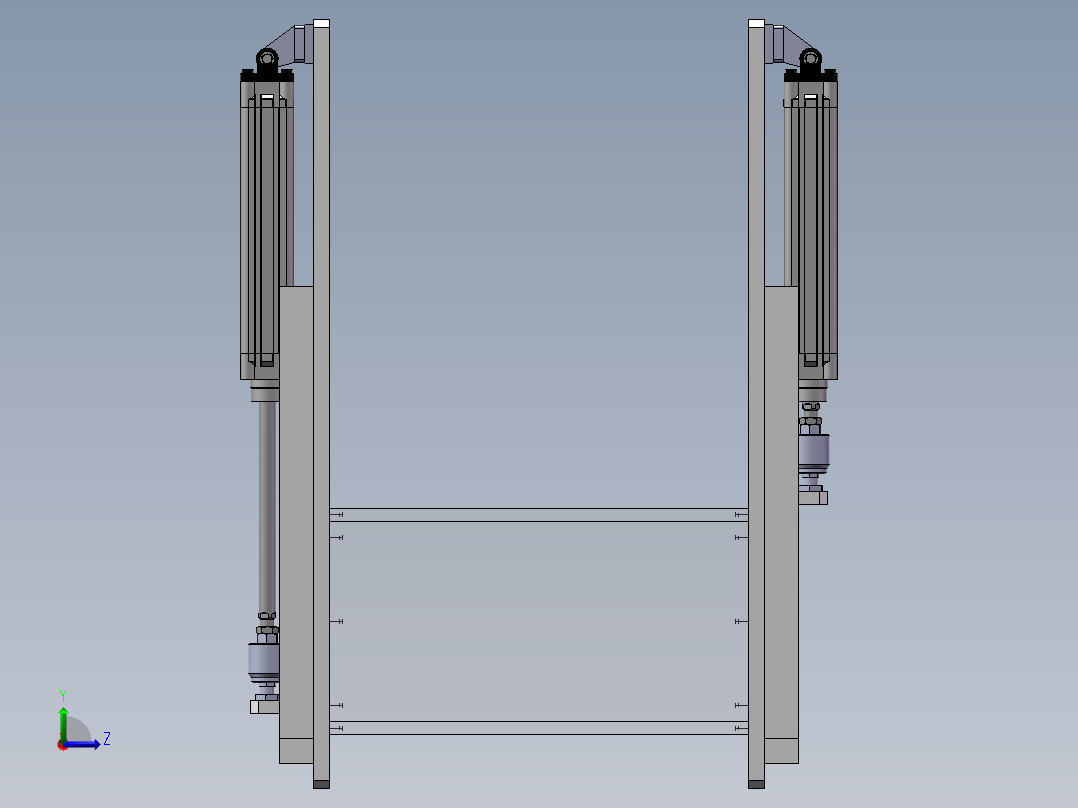 防爆传递窗左视图