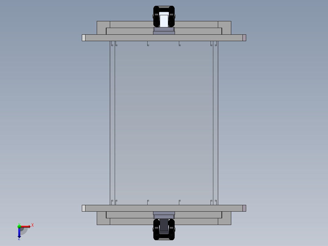防爆传递窗俯视图