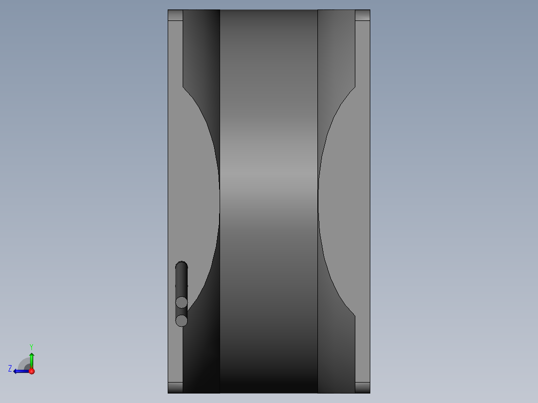 扇热风扇80mm右视图