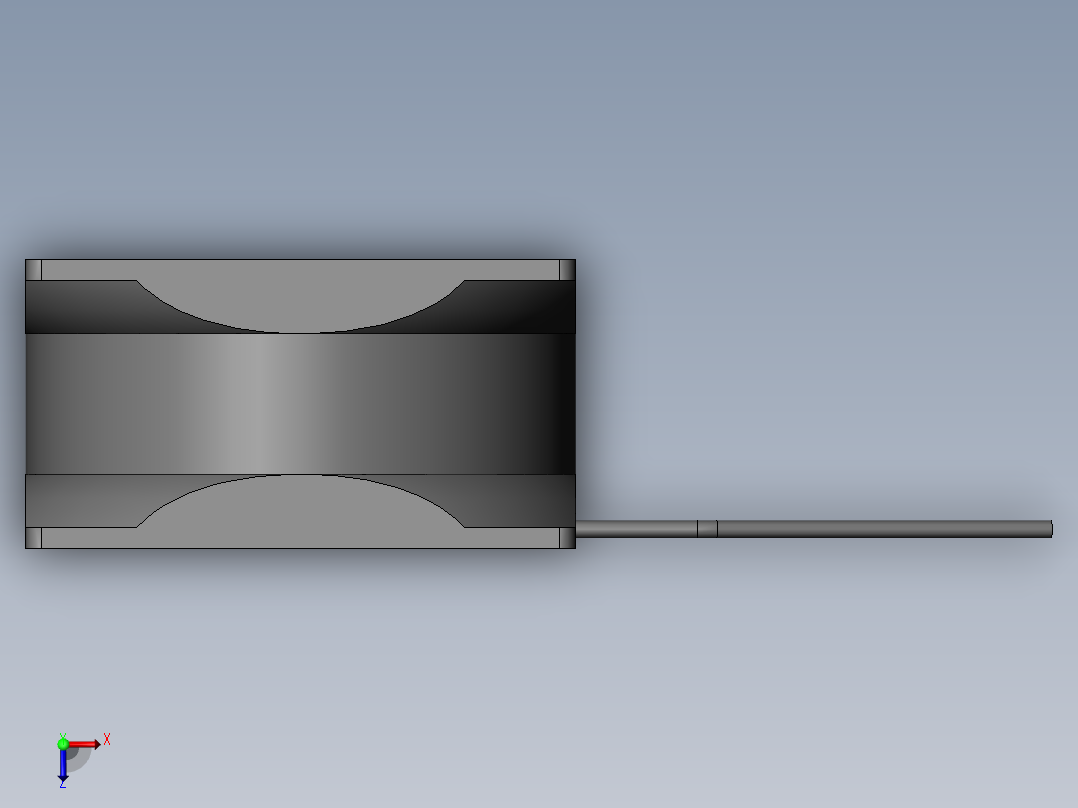 扇热风扇80mm俯视图