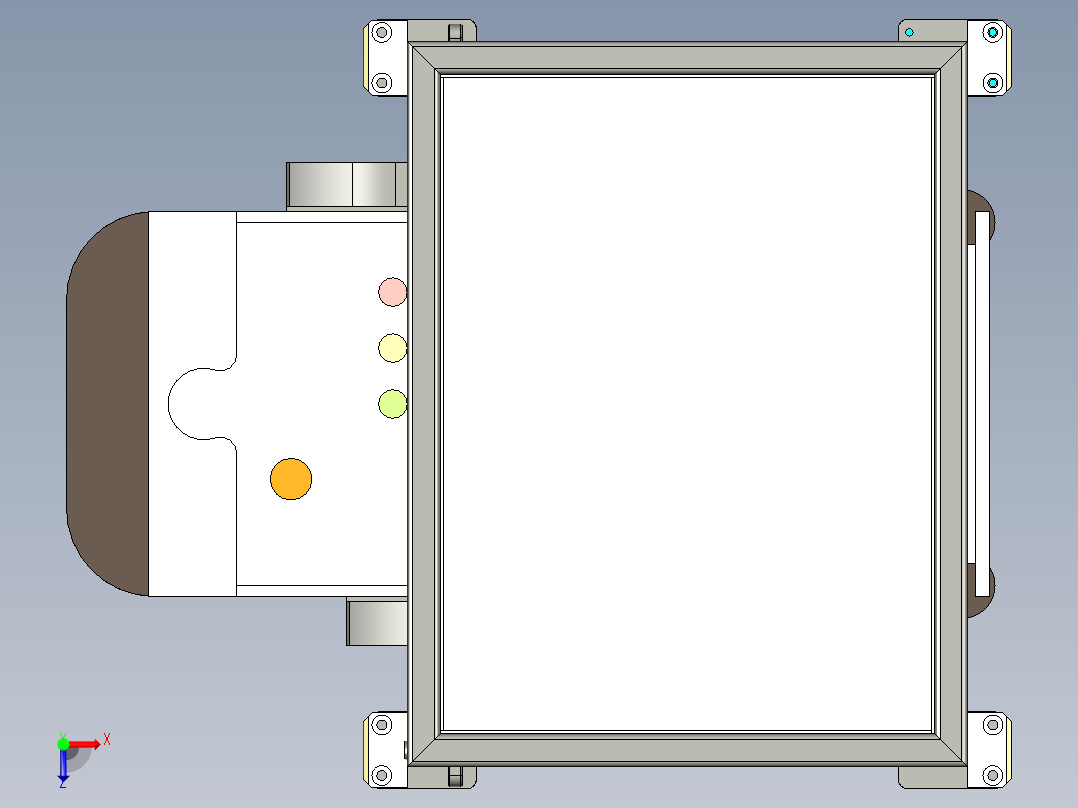 货架输送小车设计俯视图