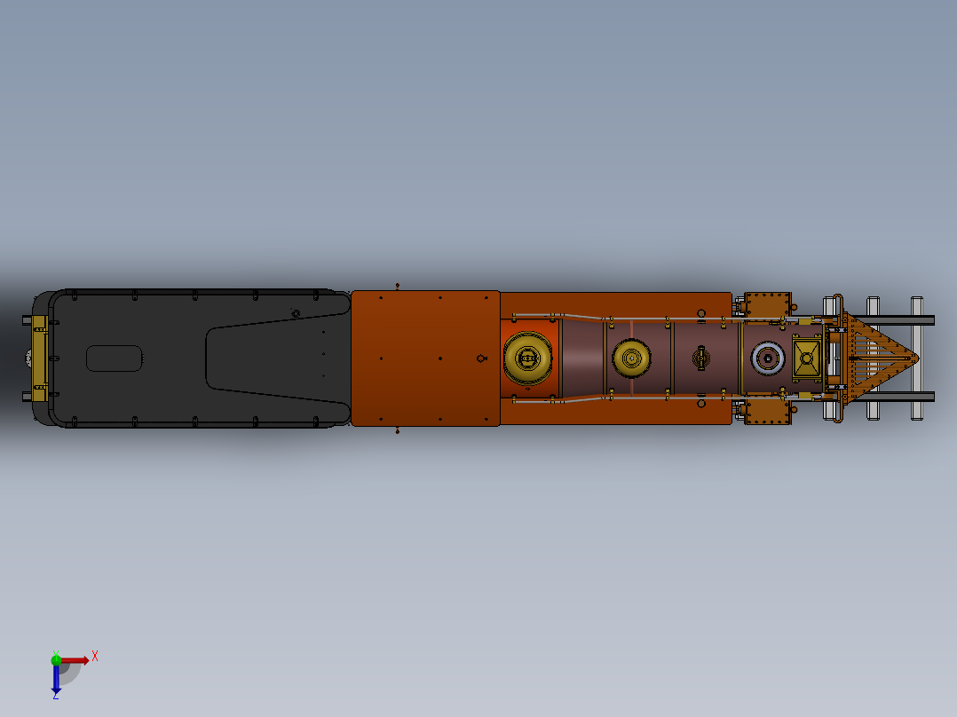 火车、动车、高铁(4)俯视图