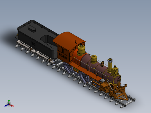 火车、动车、高铁(4)正等轴测缩略图