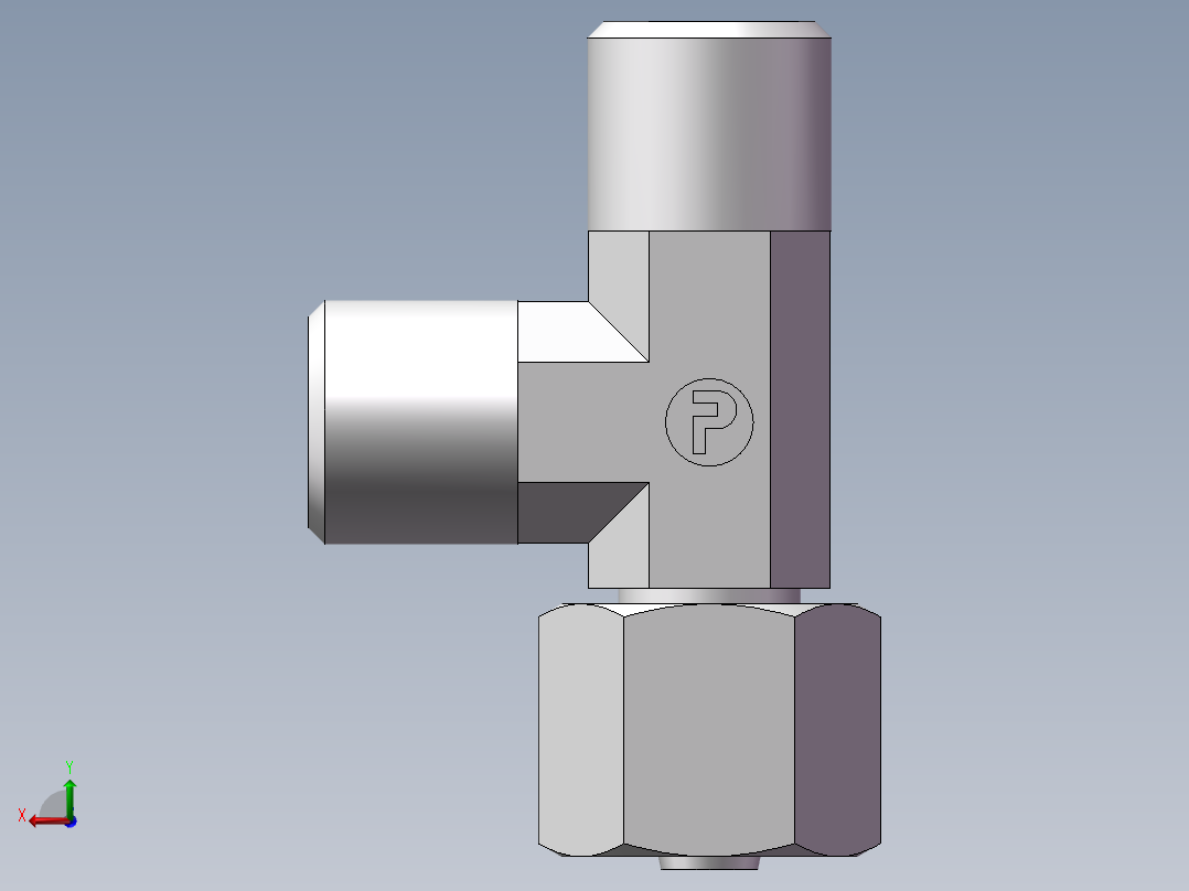 CC+CD 三通组合接头、CD-14后视图