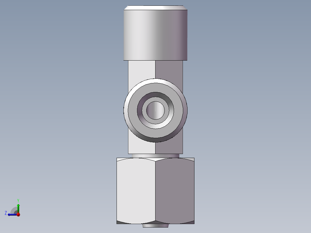 CC+CD 三通组合接头、CD-14右视图