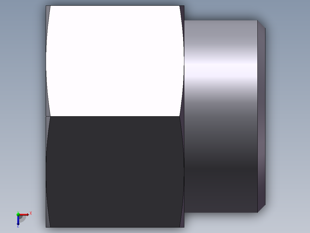 直通内螺纹接头、5DB-52-24俯视图