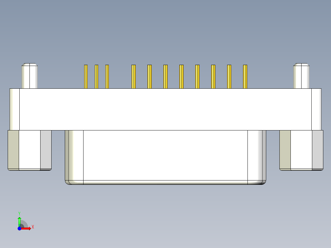 A0002514-DS1091-02 或 CA-29DVISIV-A-2 DVI 垂直安装插座前视图