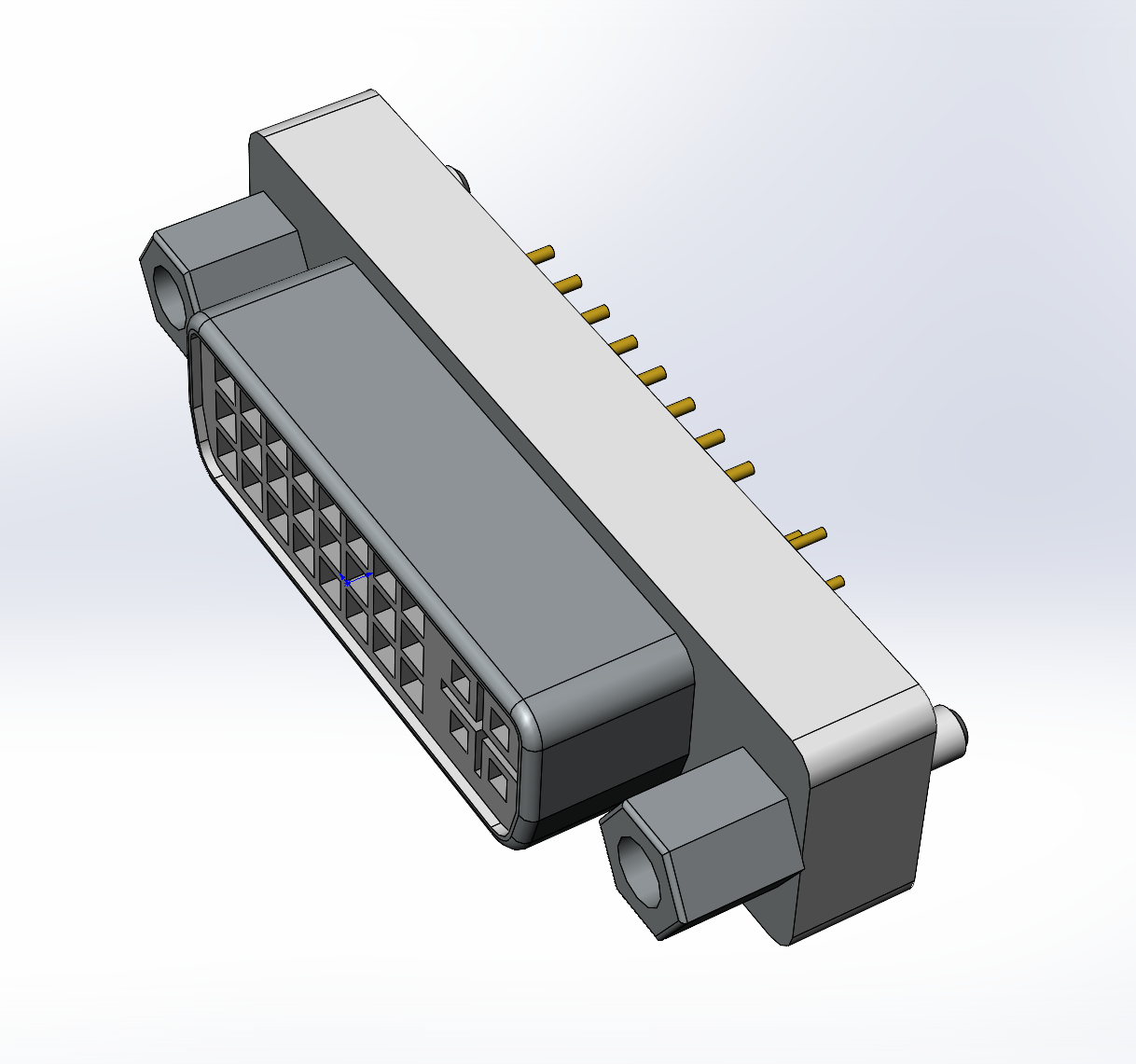 A0002514-DS1091-02 或 CA-29DVISIV-A-2 DVI 垂直安装插座