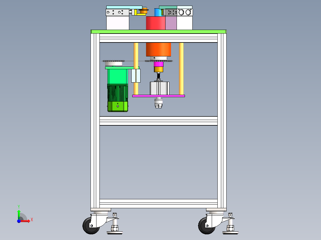燃油泵铝壳封边机前视图