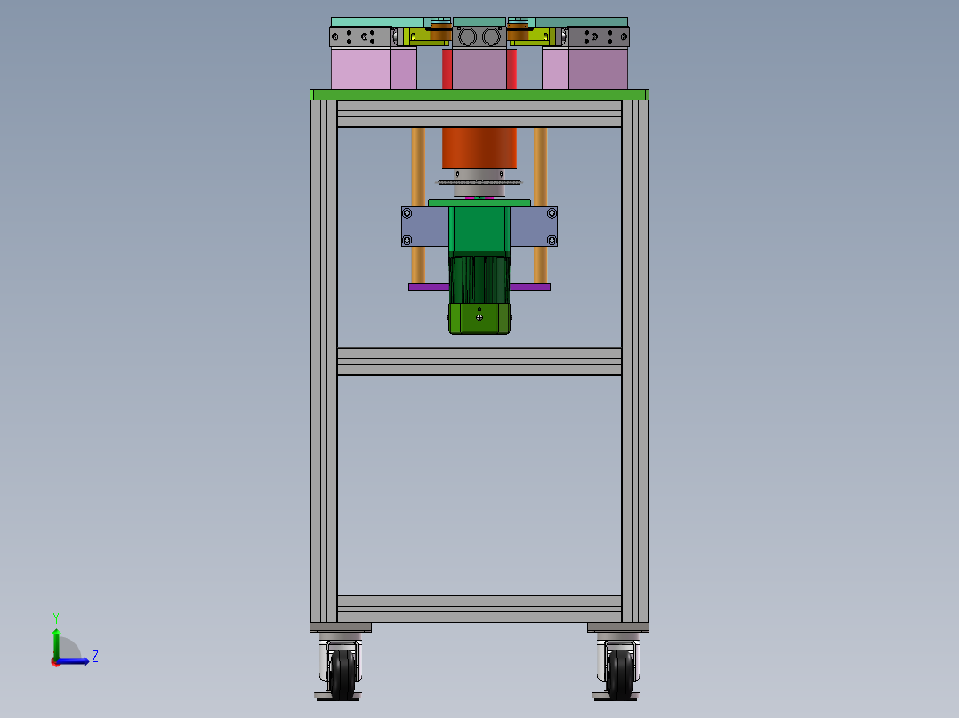 燃油泵铝壳封边机左视图