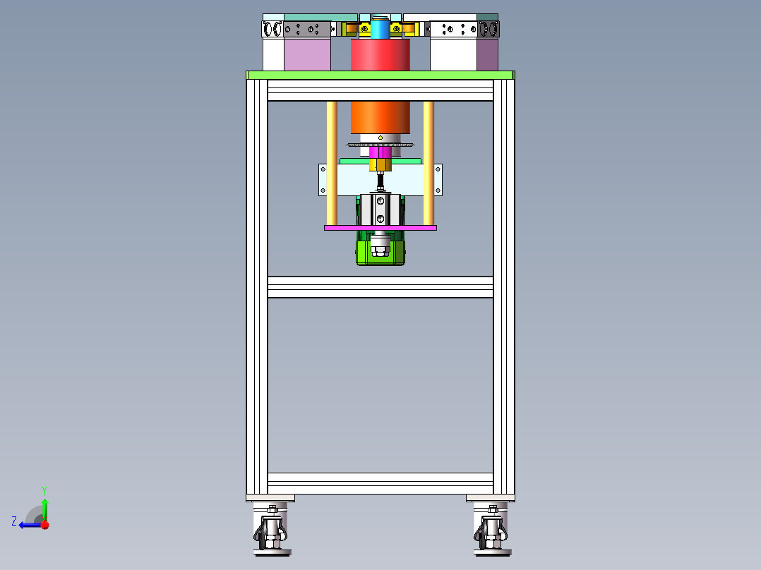 燃油泵铝壳封边机右视图