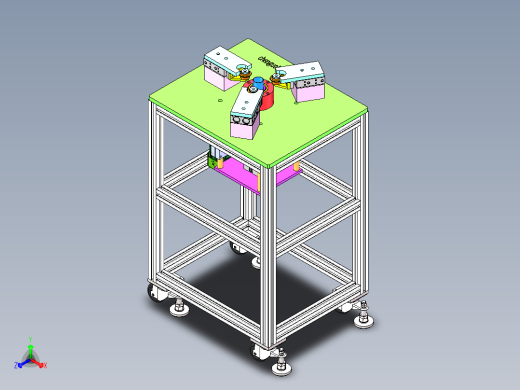 燃油泵铝壳封边机正等轴测缩略图