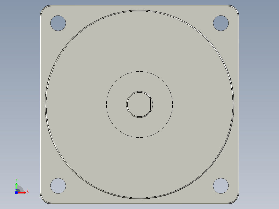 90W-120W调速电机前视图