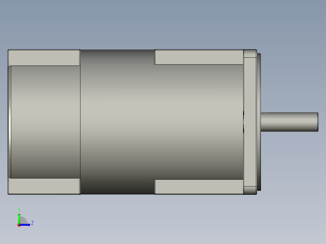 90W-120W调速电机左视图