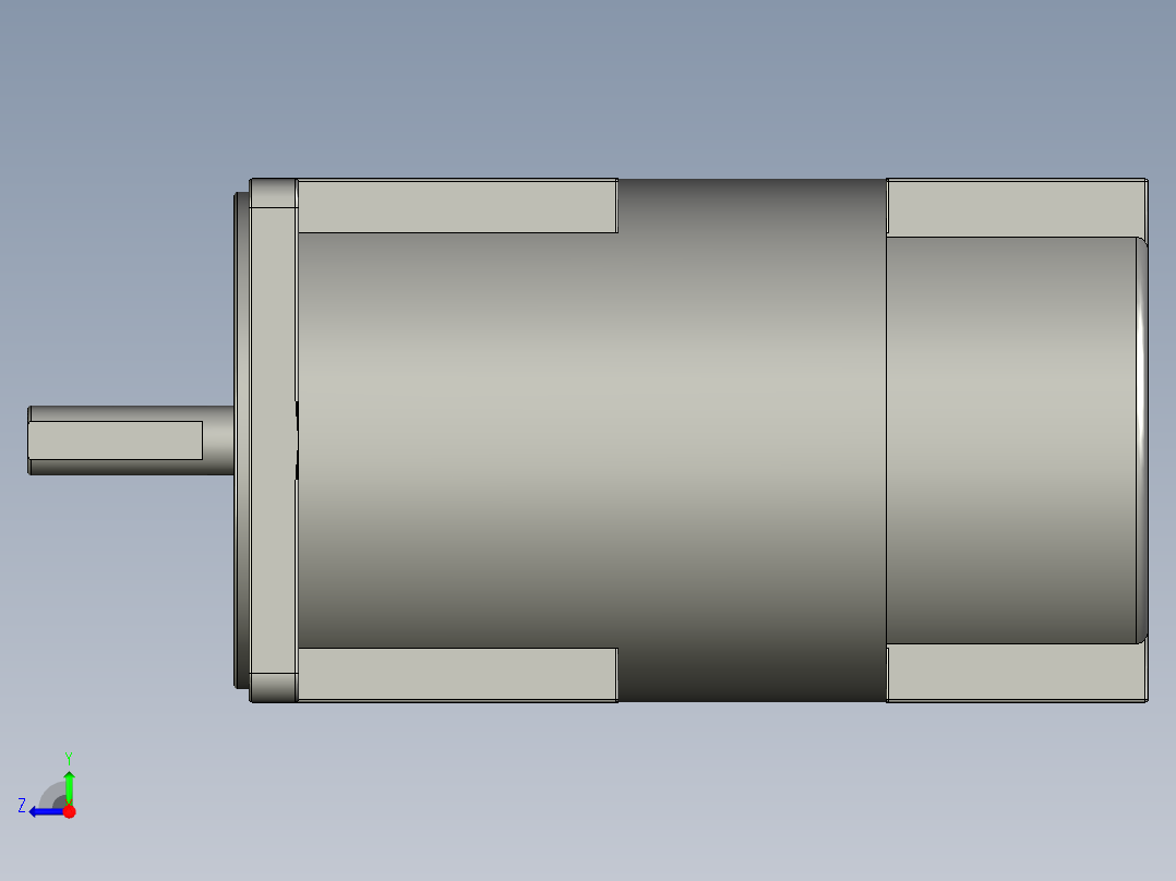 90W-120W调速电机右视图