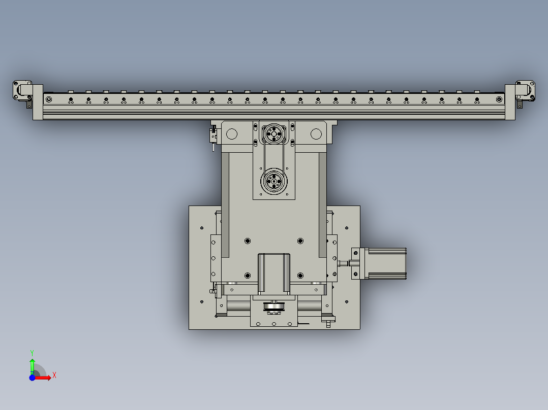 三坐标校正前视图