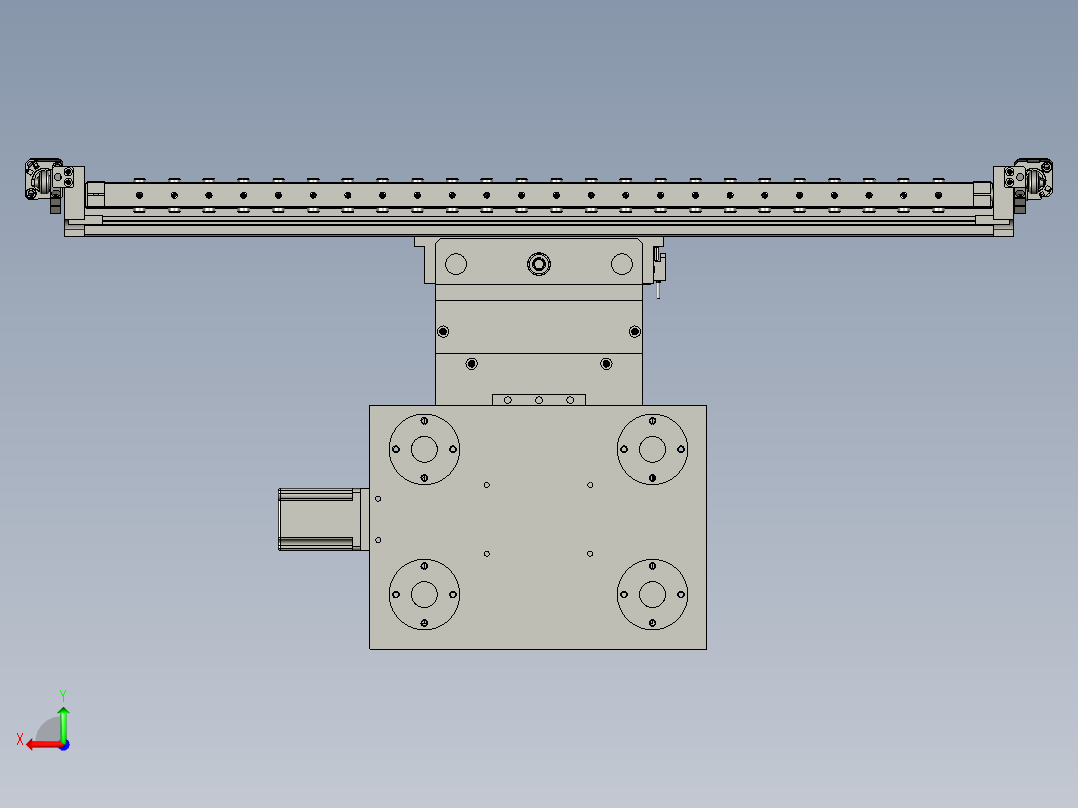 三坐标校正后视图