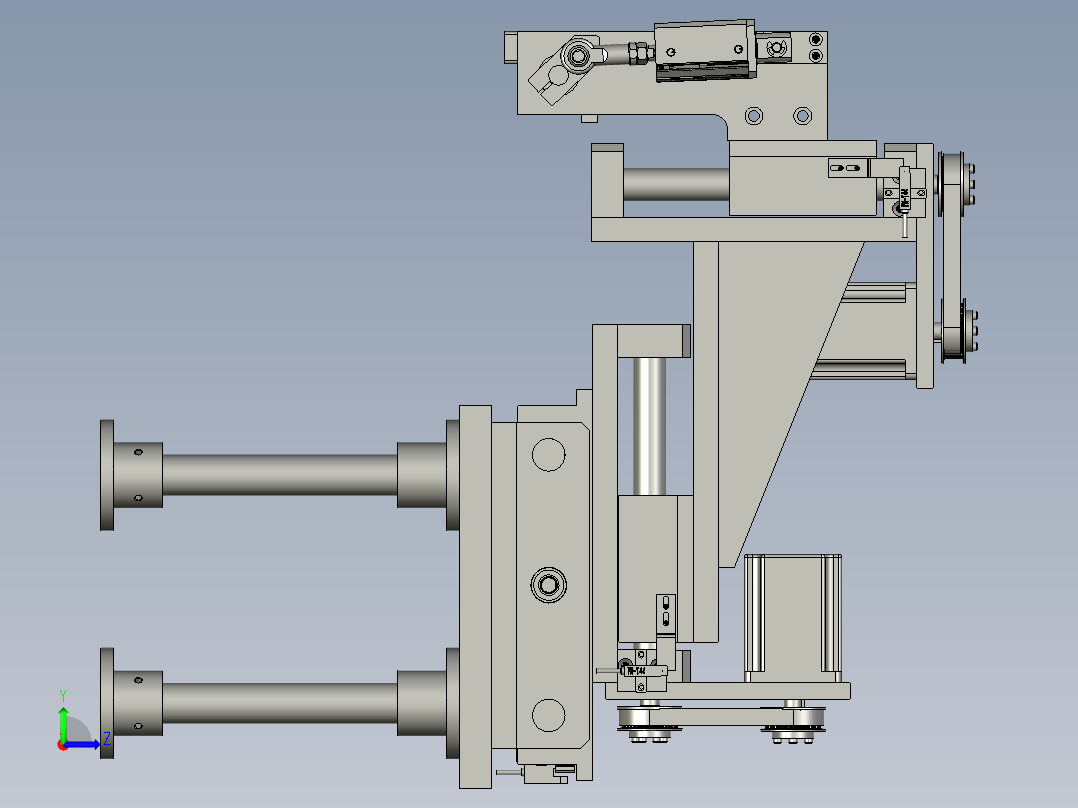 三坐标校正左视图