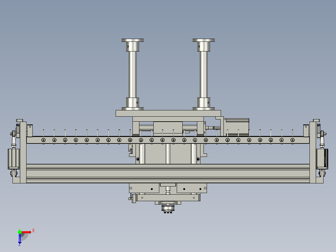 三坐标校正俯视图