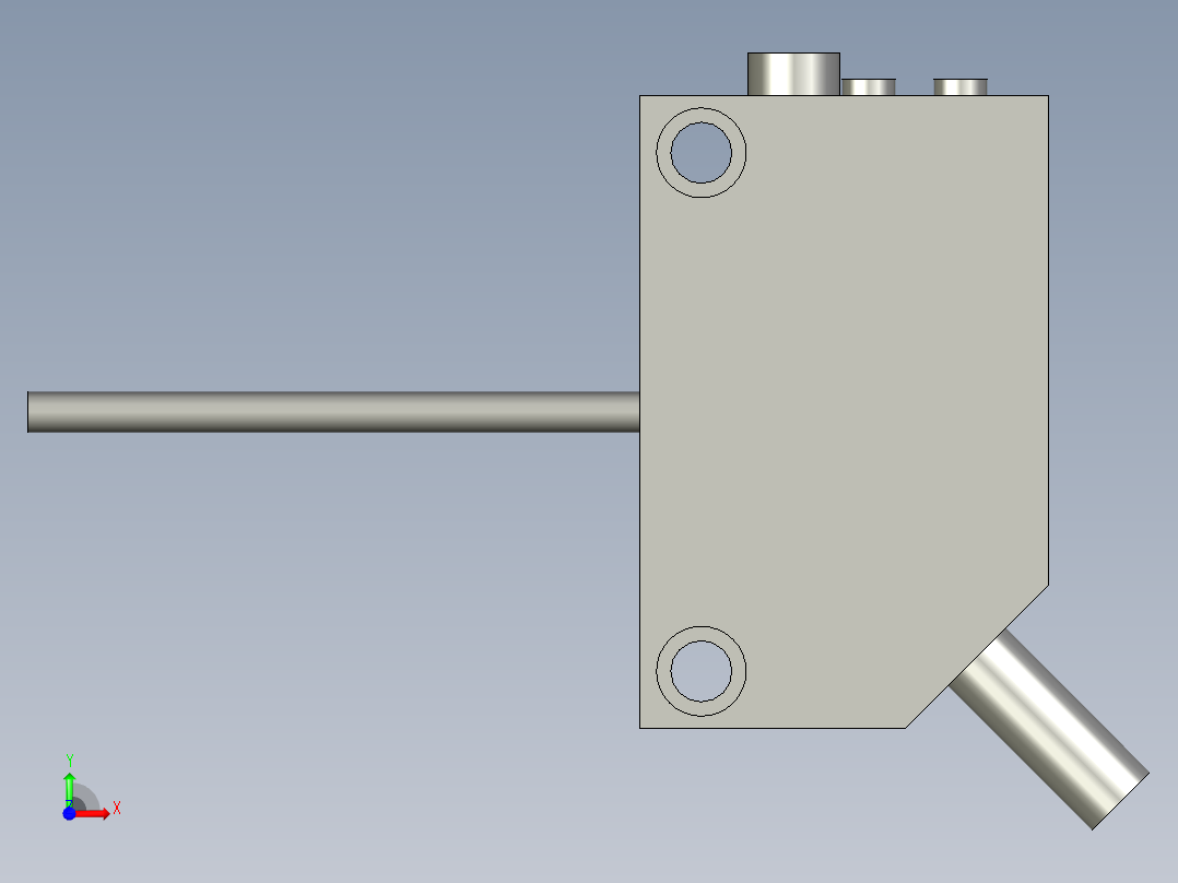 LXYC-BOSSE3Z_T61A2M对射光电-欧姆龙-滚子外观前视图
