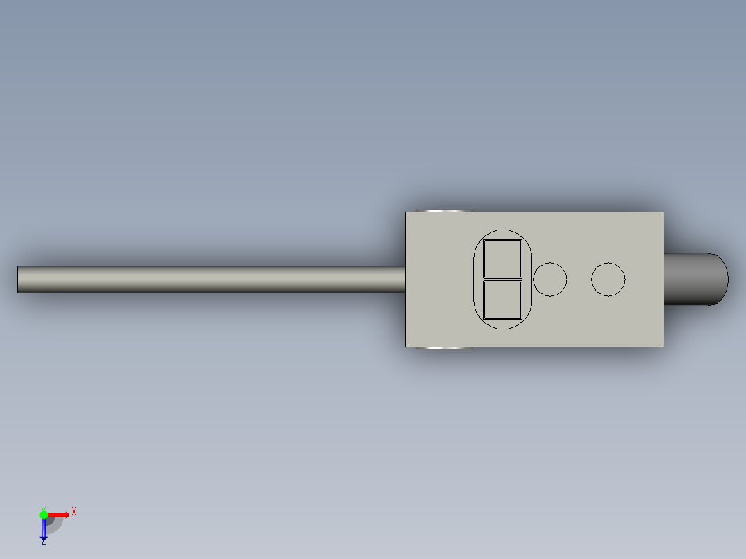 LXYC-BOSSE3Z_T61A2M对射光电-欧姆龙-滚子外观俯视图