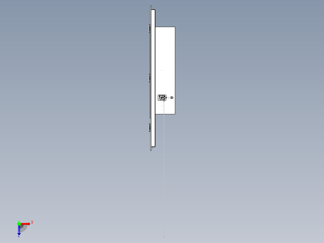 带百叶窗单开门俯视图