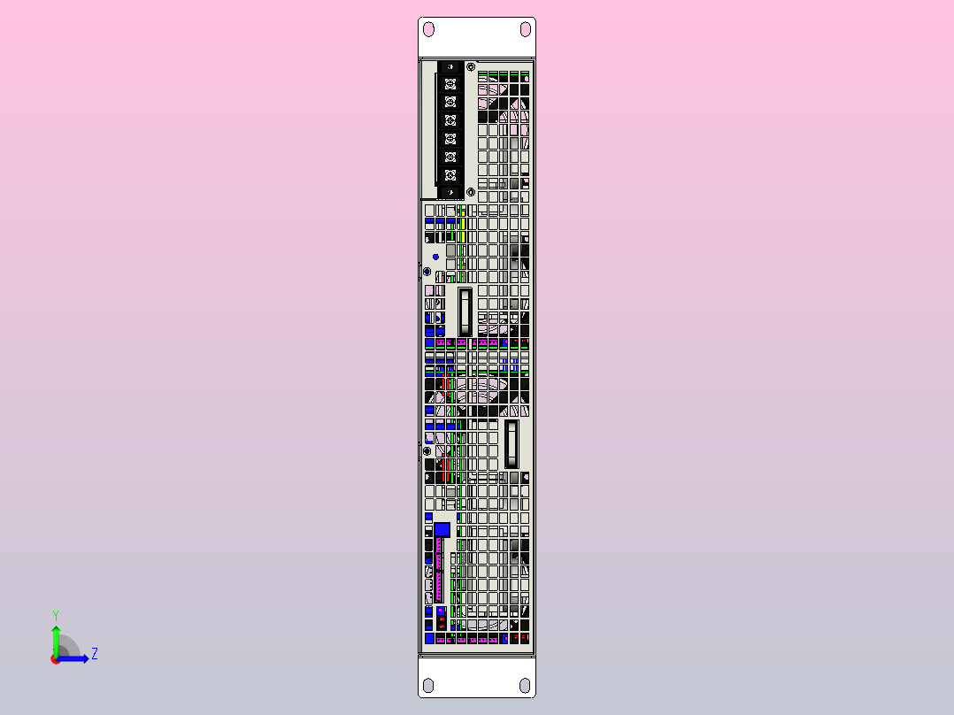 明纬开关电源适配器变压器RST-10000-36左视图