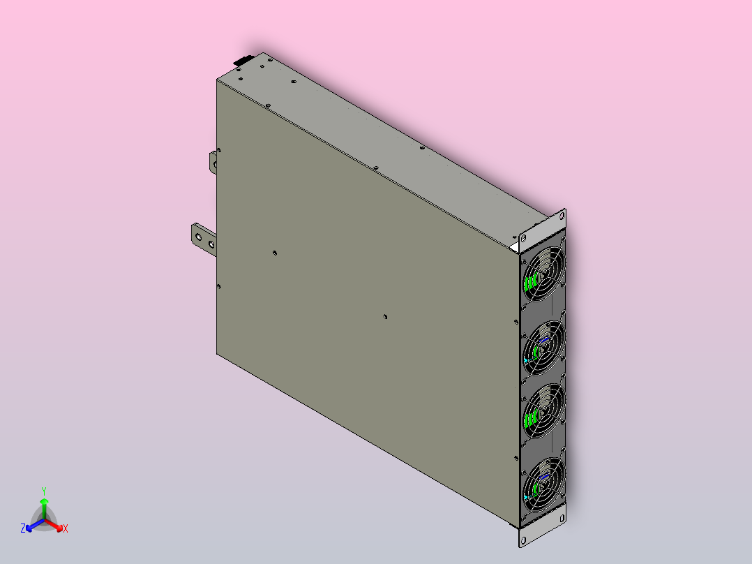 明纬开关电源适配器变压器RST-10000-36正等轴测图