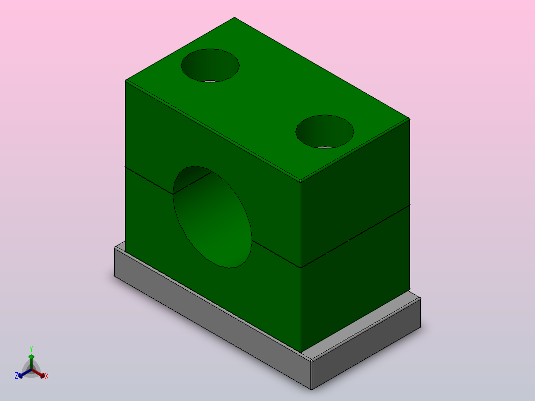 塑料管夹_塑料管夹 A(Ⅱ)18正等轴测图