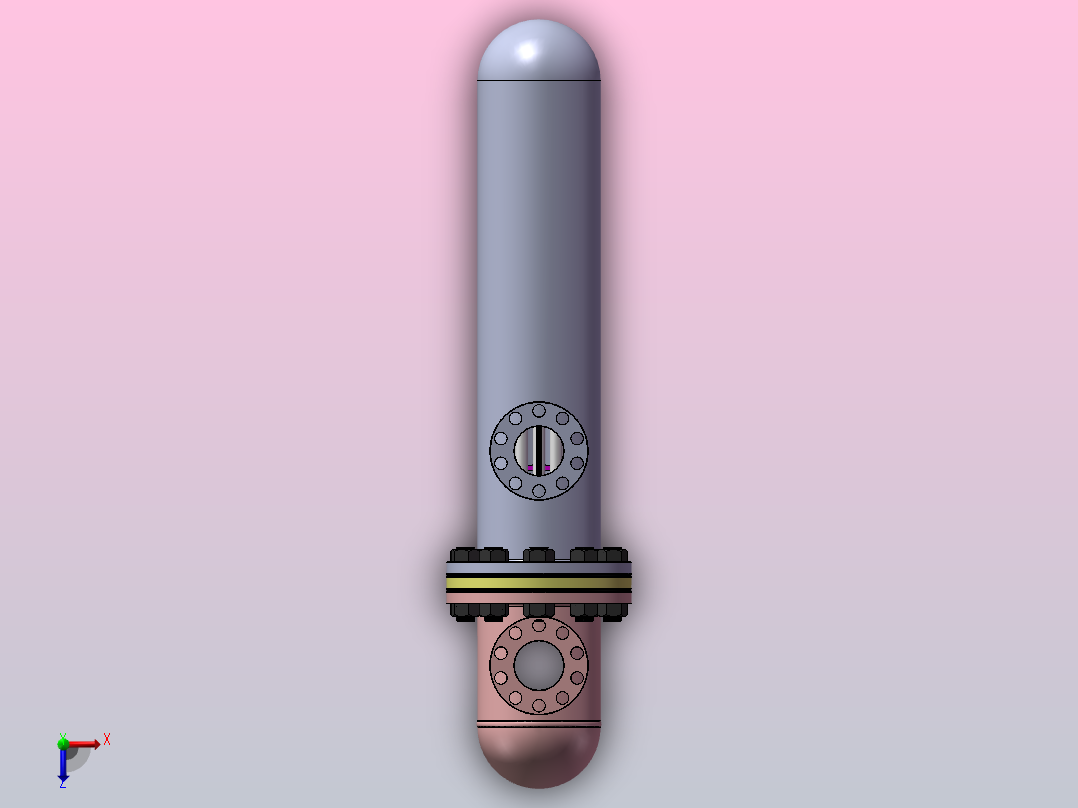 板式换热器三维图 俯视图