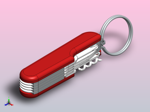 瑞士军刀多功能口袋工具11正等轴测缩略图