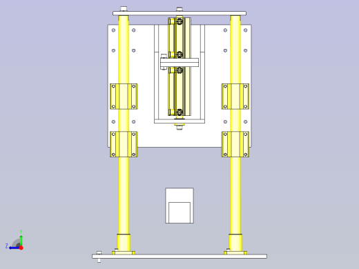 一款双位置卷帘门3D图纸右视缩略图