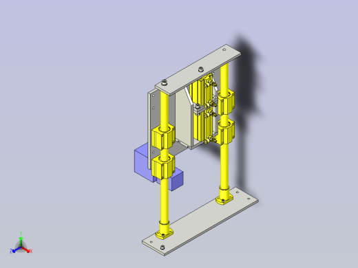 一款双位置卷帘门3D图纸正等轴测缩略图