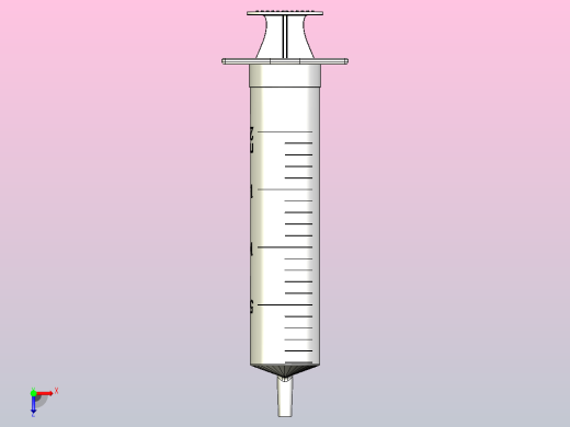 医疗注射器设计俯视缩略图