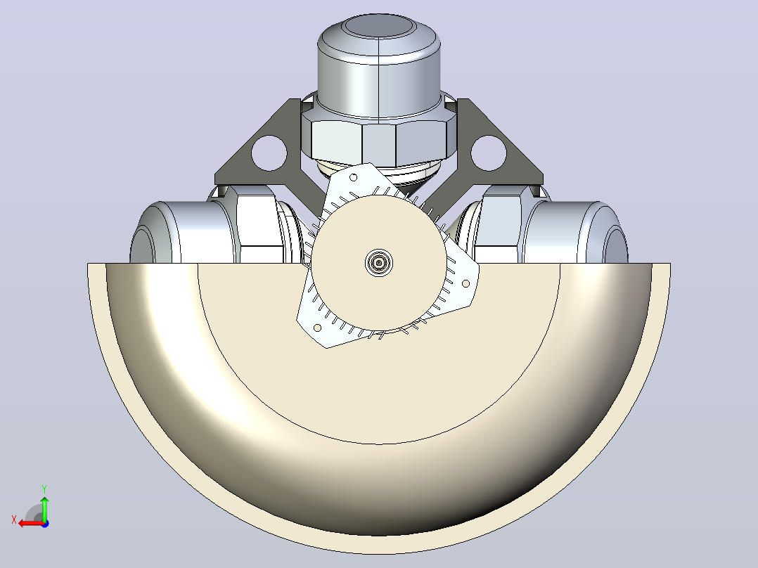 血液分离离心机的枢转旋转设备后视图