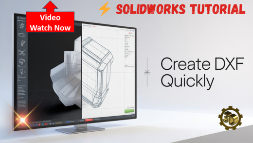 如何在#SolidWorks中快速创建DXF出口 - 钣金零件的快速教程缩略图