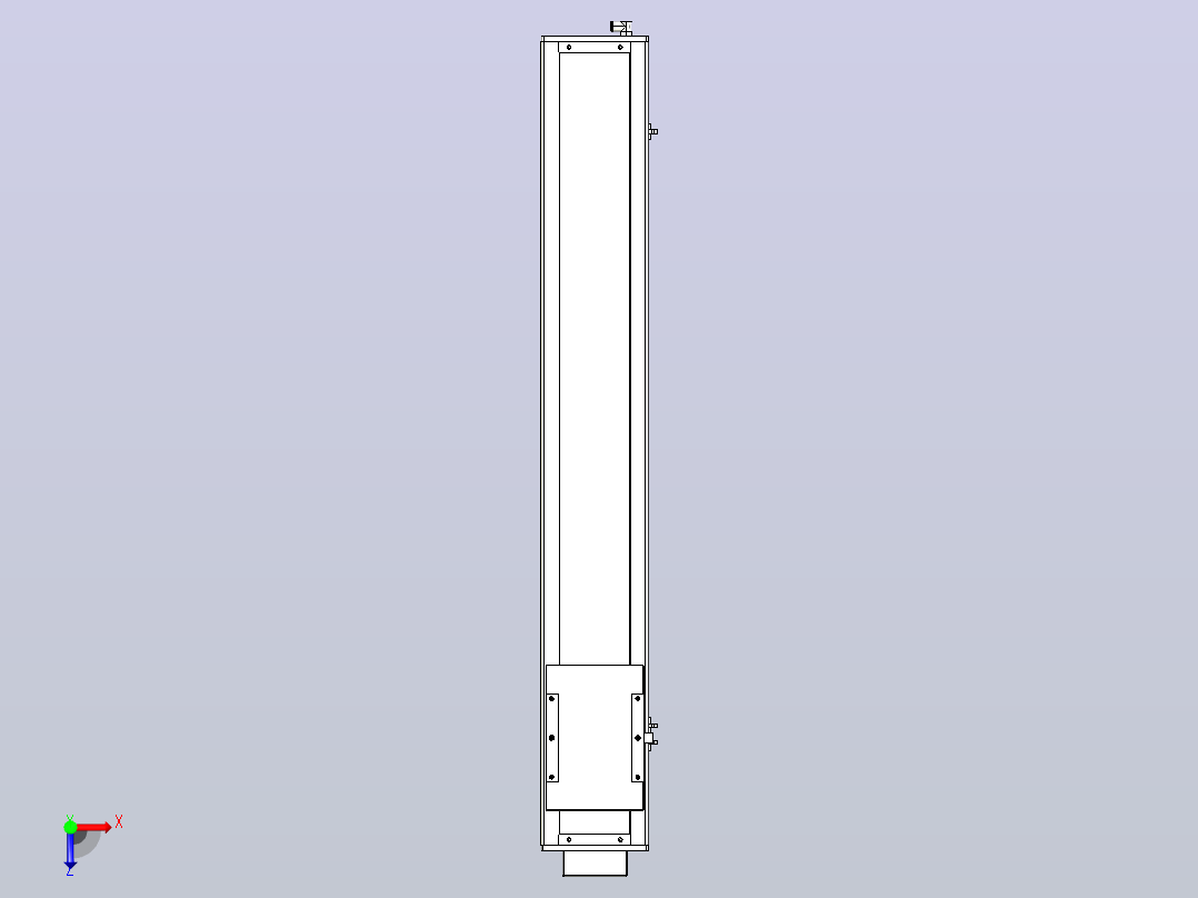 无尘螺杆滑台KCH17-BM（750W）KCH17-950-BM-750W-C4俯视图