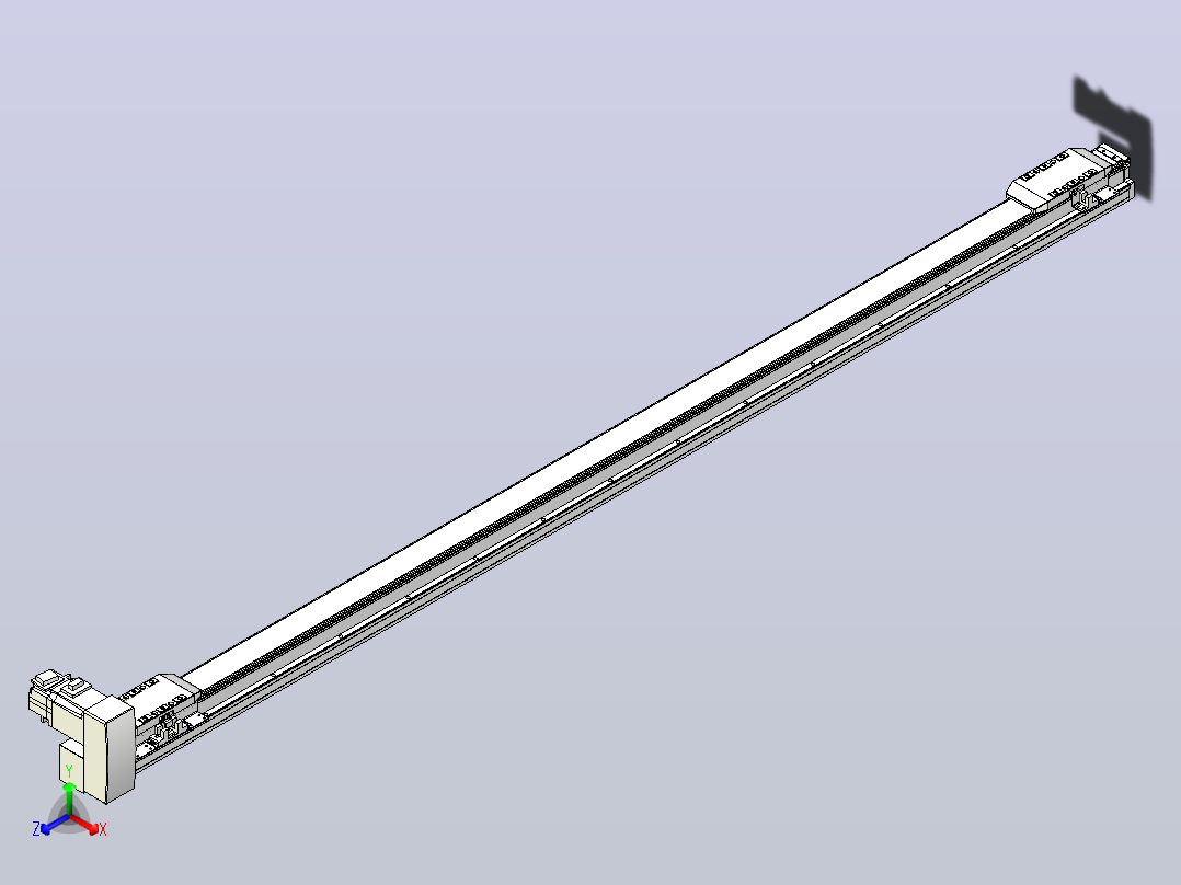 皮带直线轴双滑块型TPA-GCBS-50-P42-L600-RU-M10-N3主视图