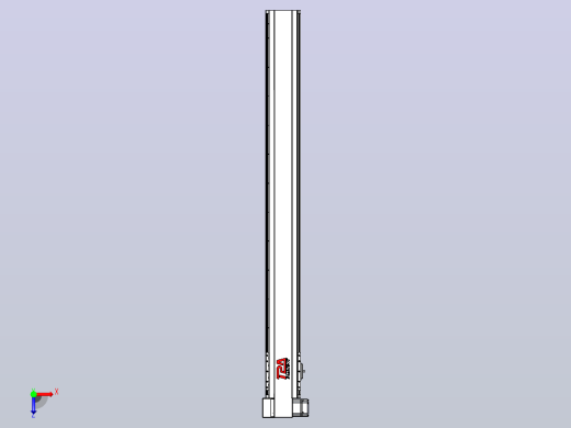 皮带直线轴半封闭可选导轨TPA-HNB-120D-110-L1100-LP-Y-P40-N3俯视缩略图