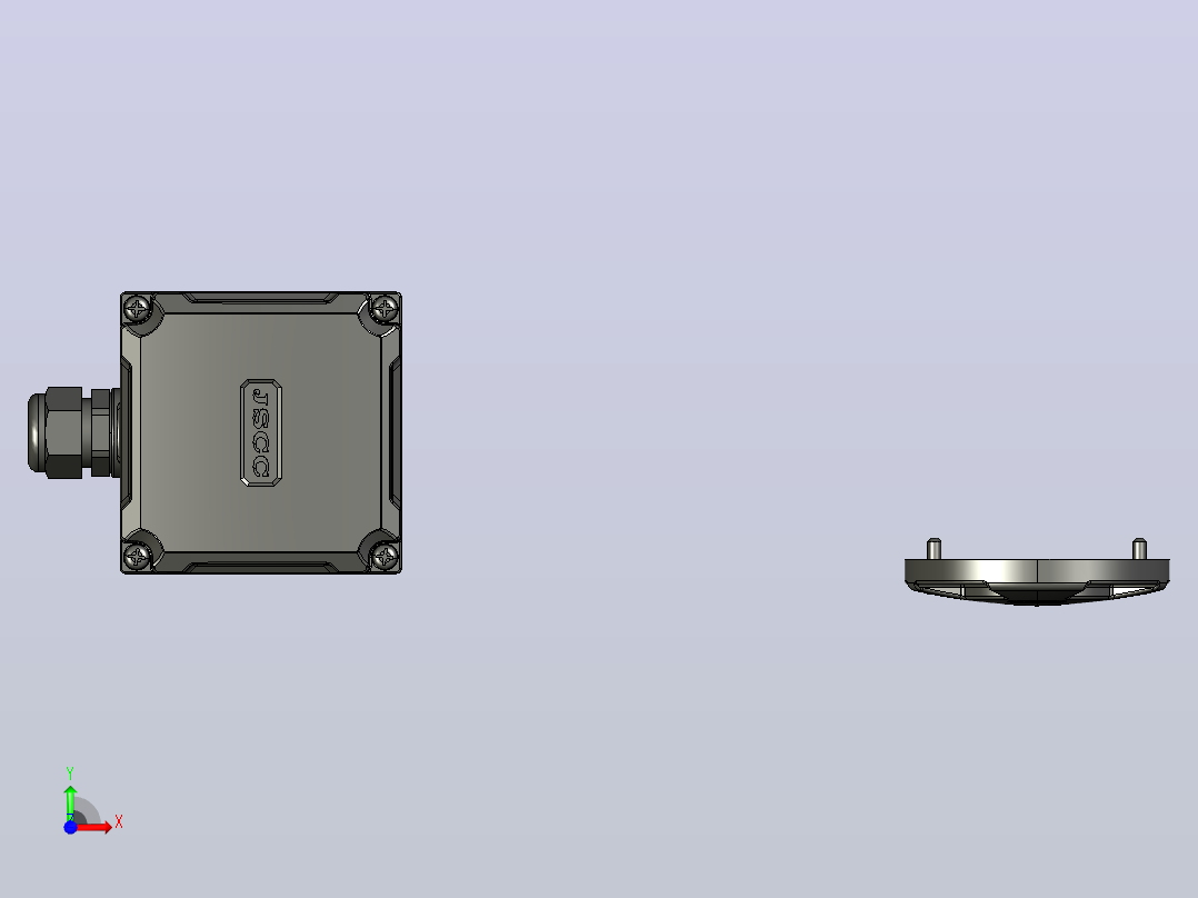 标准减速电机S1500RC02-R-25～36前视图