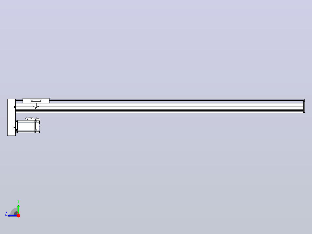 日规模组半封闭丝杆TPA-HNR-120D-1610C-L1200-MP-Y-P40-N3右视图