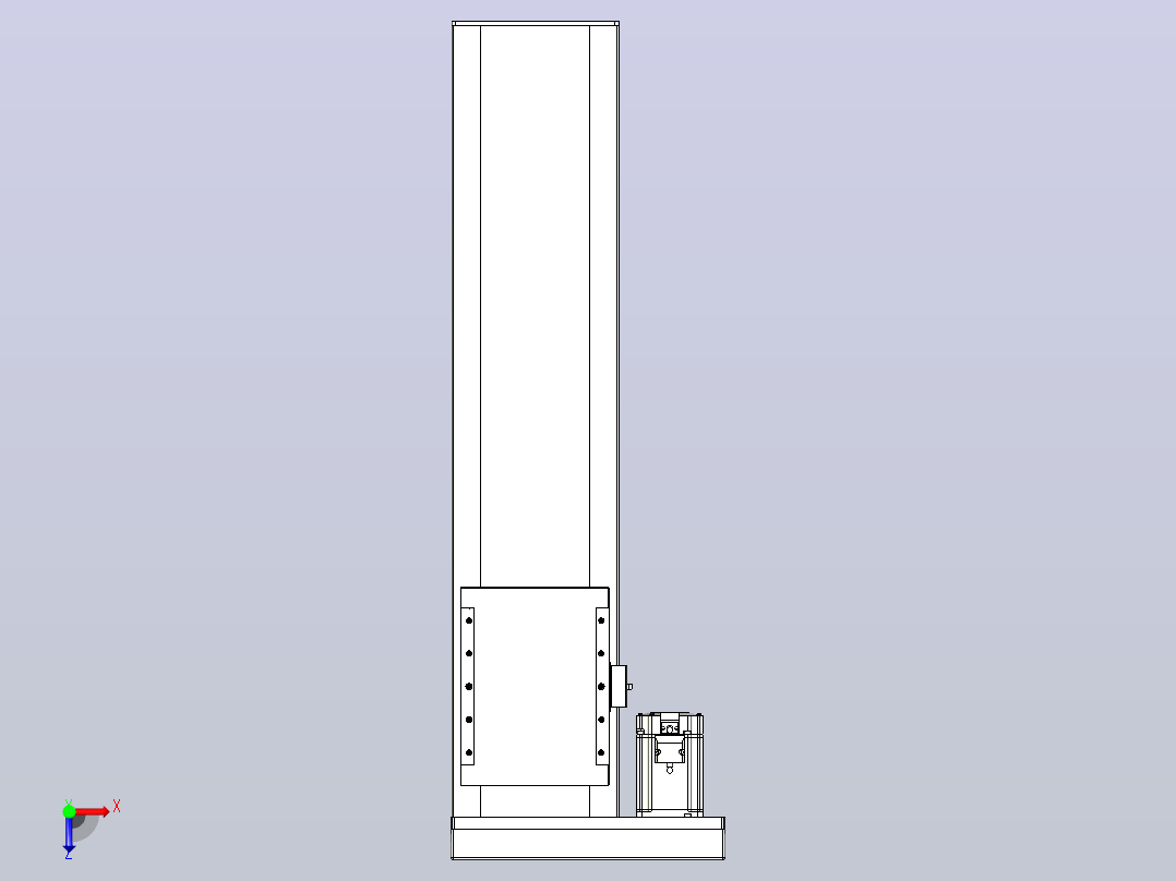 滚珠丝杠直线轴带导轨全封闭TPA-HCR-202D-2510C-L650-MR-C-P75-N3俯视图