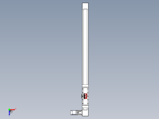 伺服电机集成皮带传动直线执行器TPA-OCB-80-140-L950-DL-J60-N3俯视缩略图